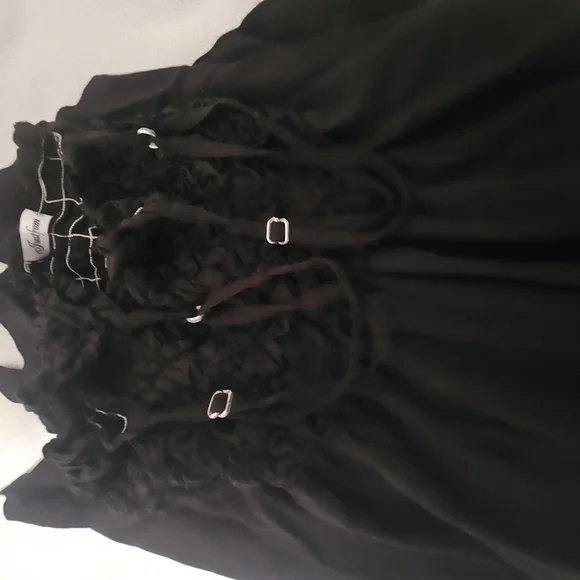 Just From Bali Black Spaghetti Strapped Dress Or Beach Cover O/S - Picture 7 of 7